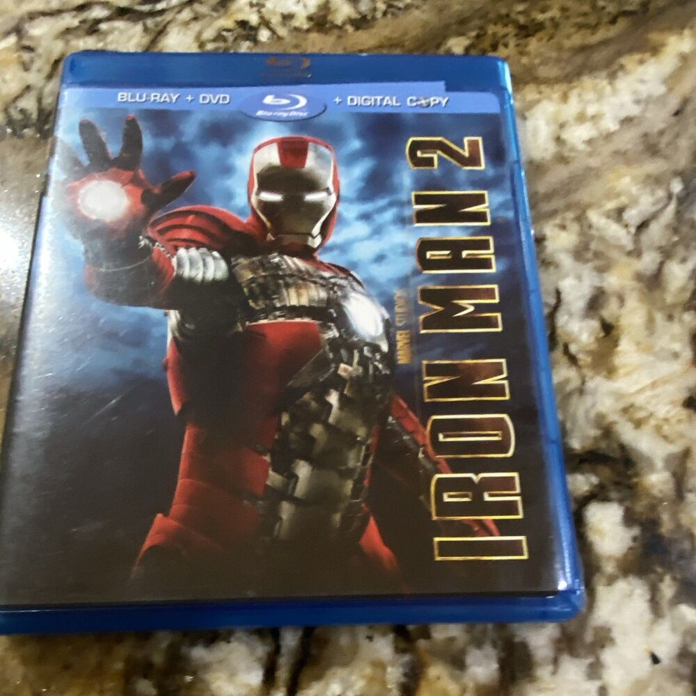 IRON MAN 2 (2010) NEAR MINT BLU-RAY/DVD ROBERT DOWNEY JR